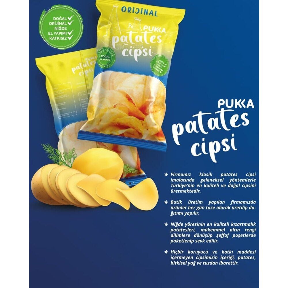 Glutensiz Pukka Patates Cipsi