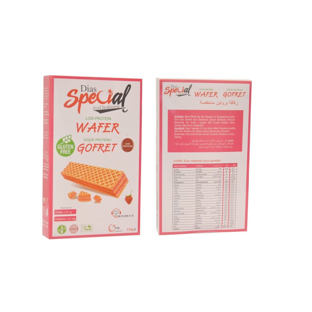 Dias Çilekli Gofret Glutensiz