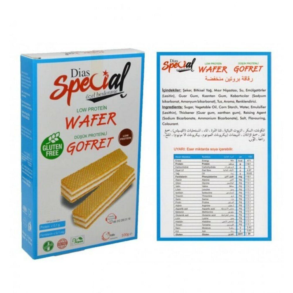 Dias Vnilyalı Gofret Glutensiz
