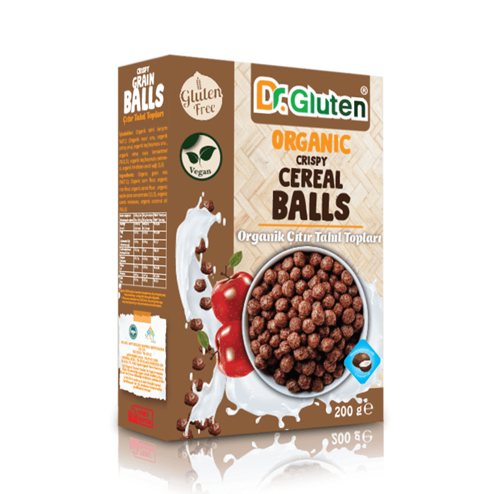 Dr gluten Organik Glutensiz Çıtır Tahıl Topları
