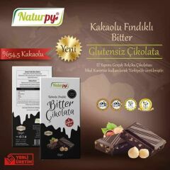 Naturpy Kakaolu Fındıklı Bitter Çikolata