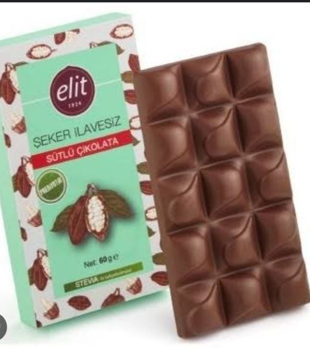ElitElit Şeker İlavesiz Sütlü Çikolata