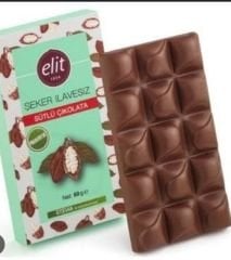 ElitElit Şeker İlavesiz Sütlü Çikolata