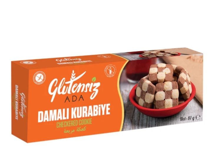 Ada Glutensiz Damalı Kurabiye