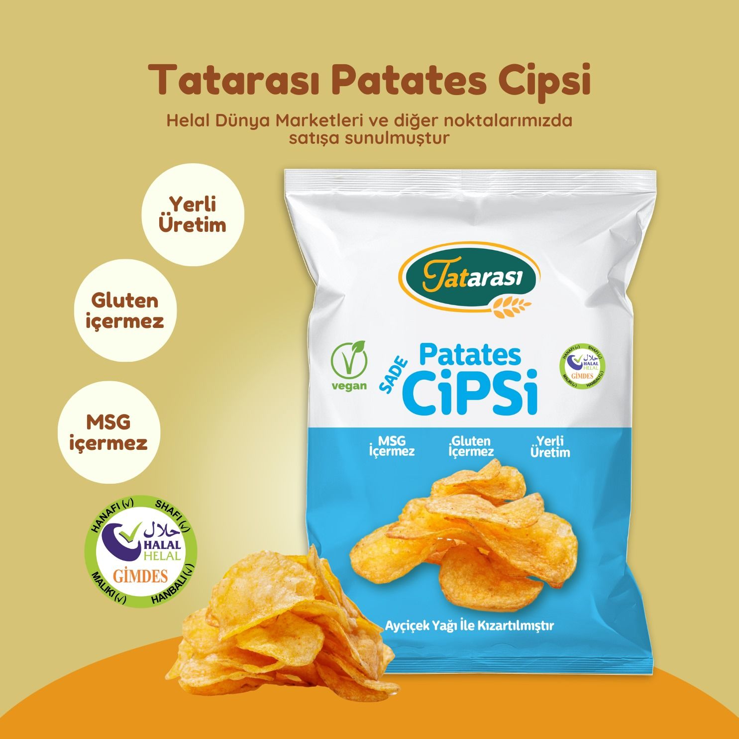 Tatarası Sade Patates Cipsi