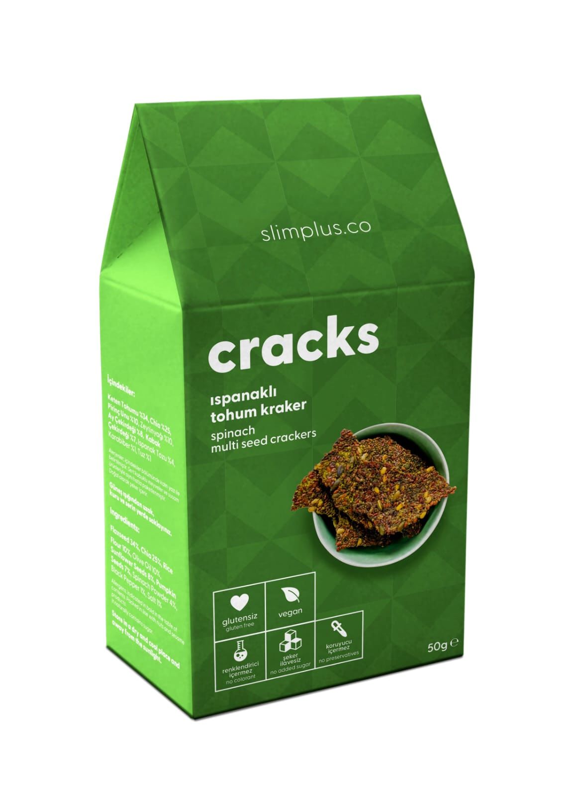 Slimplus Glutensiz Ispanaklı Cracks