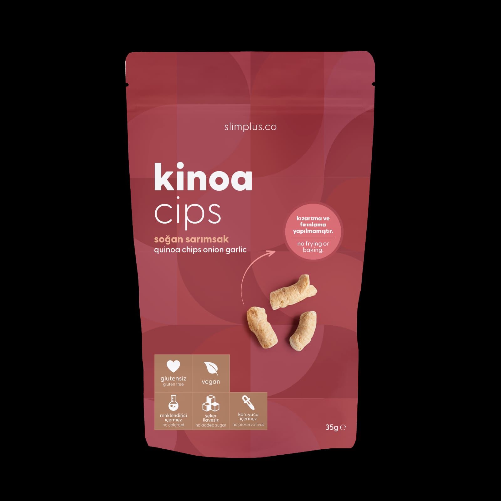 Slimplus Glutensiz Soğanlı Sarımsaklı Kinoa Cips