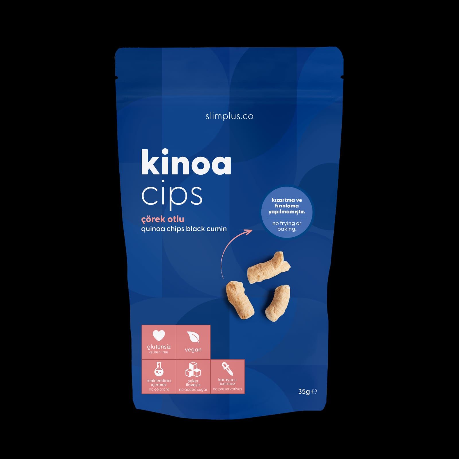Slimplus Glutensiz Çörekotlu Kinoa Cips