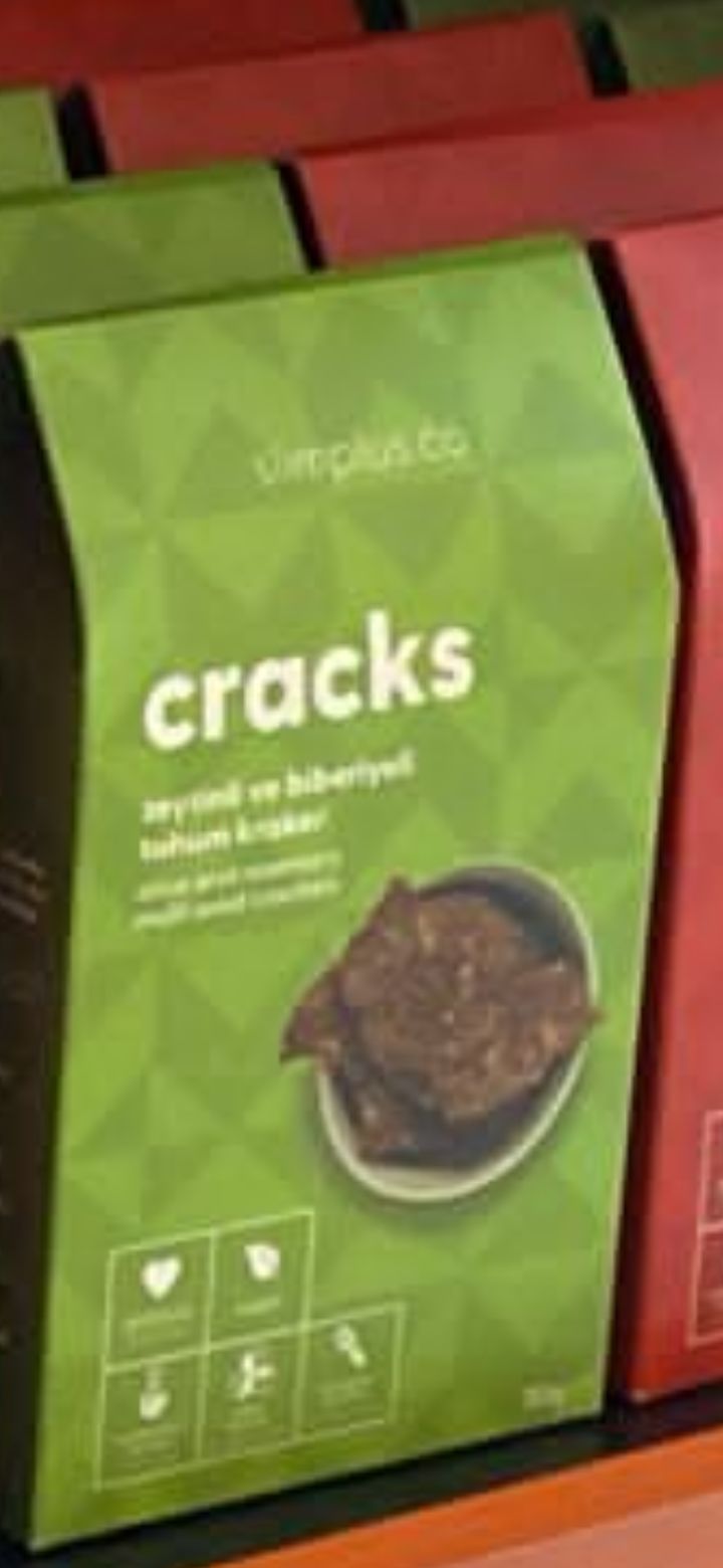 Slimplus Glutensiz Zeytinli & Biberiyeli Tohum Kraker