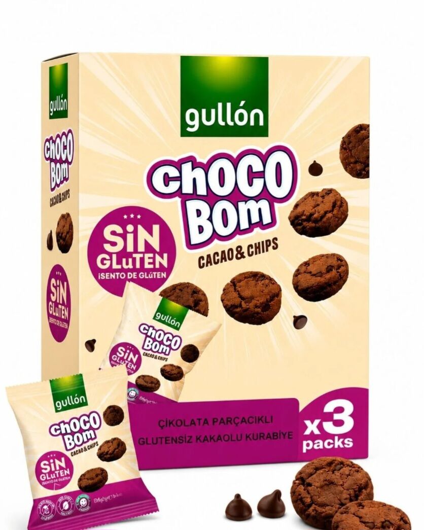 Gullen Çikolata parçacıklı  Kakaolu Kurabiye